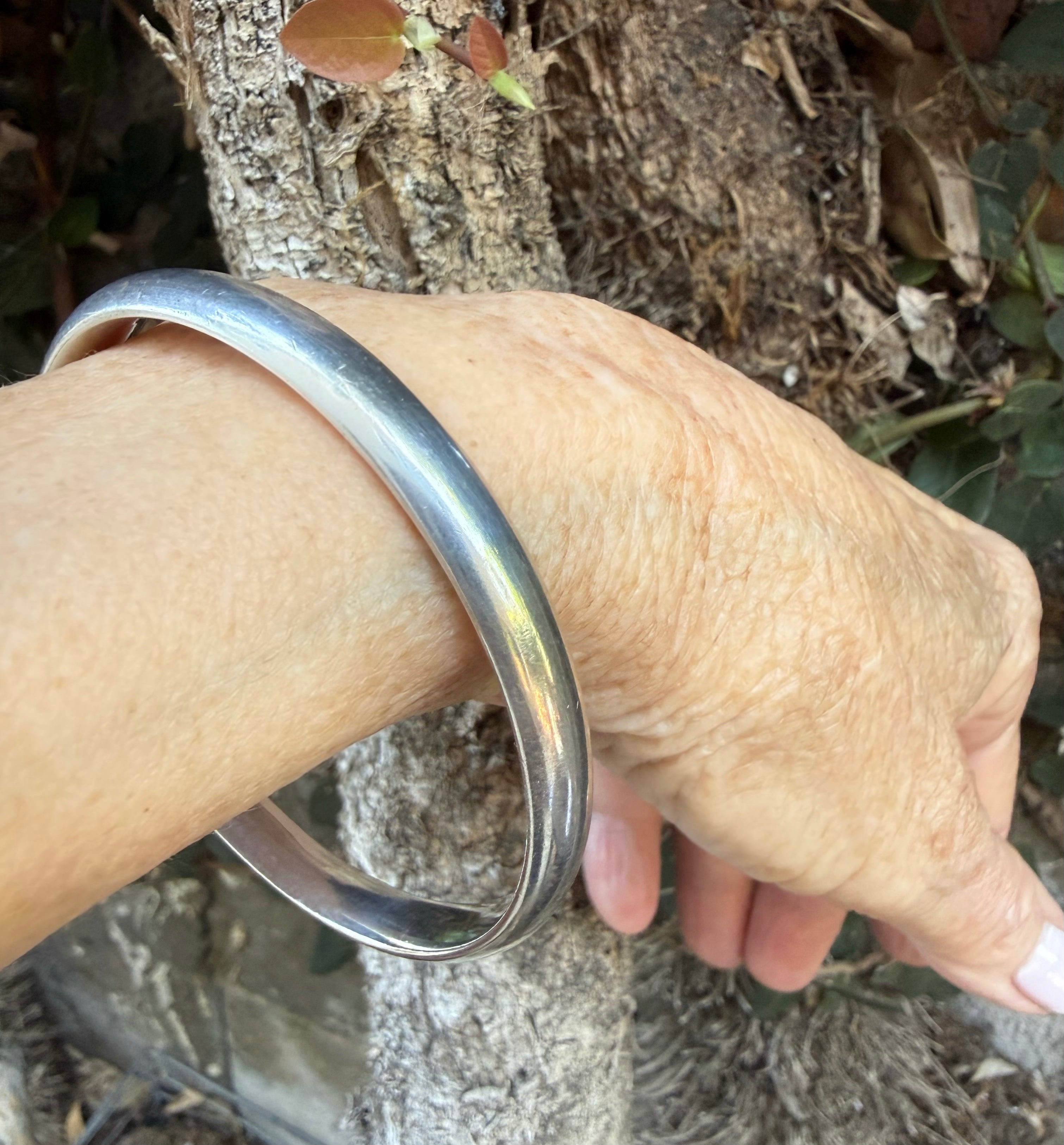 Danish Mid-Century Sterling Silver Bangle