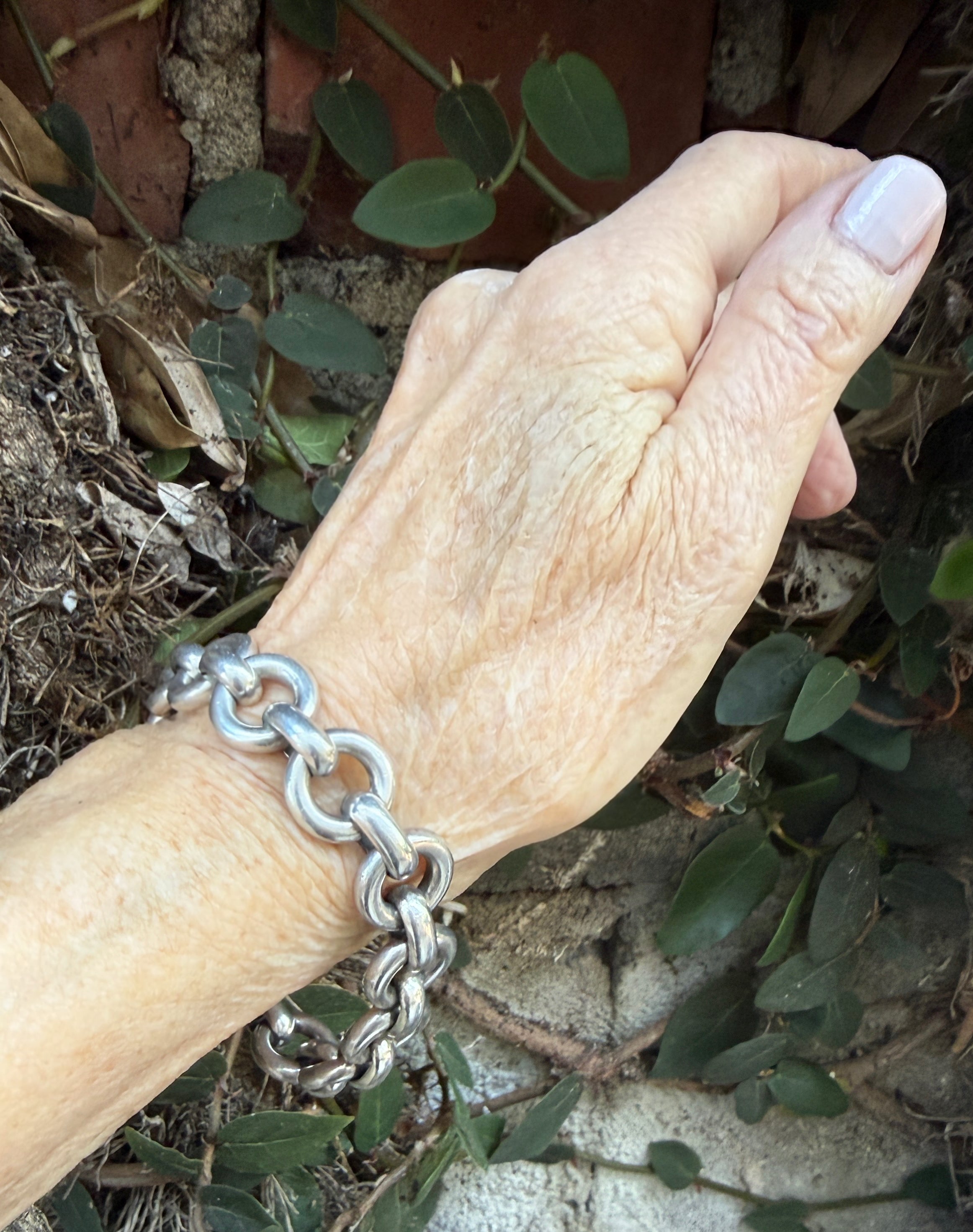 Mid-Century French Sterling Silver Bracelet