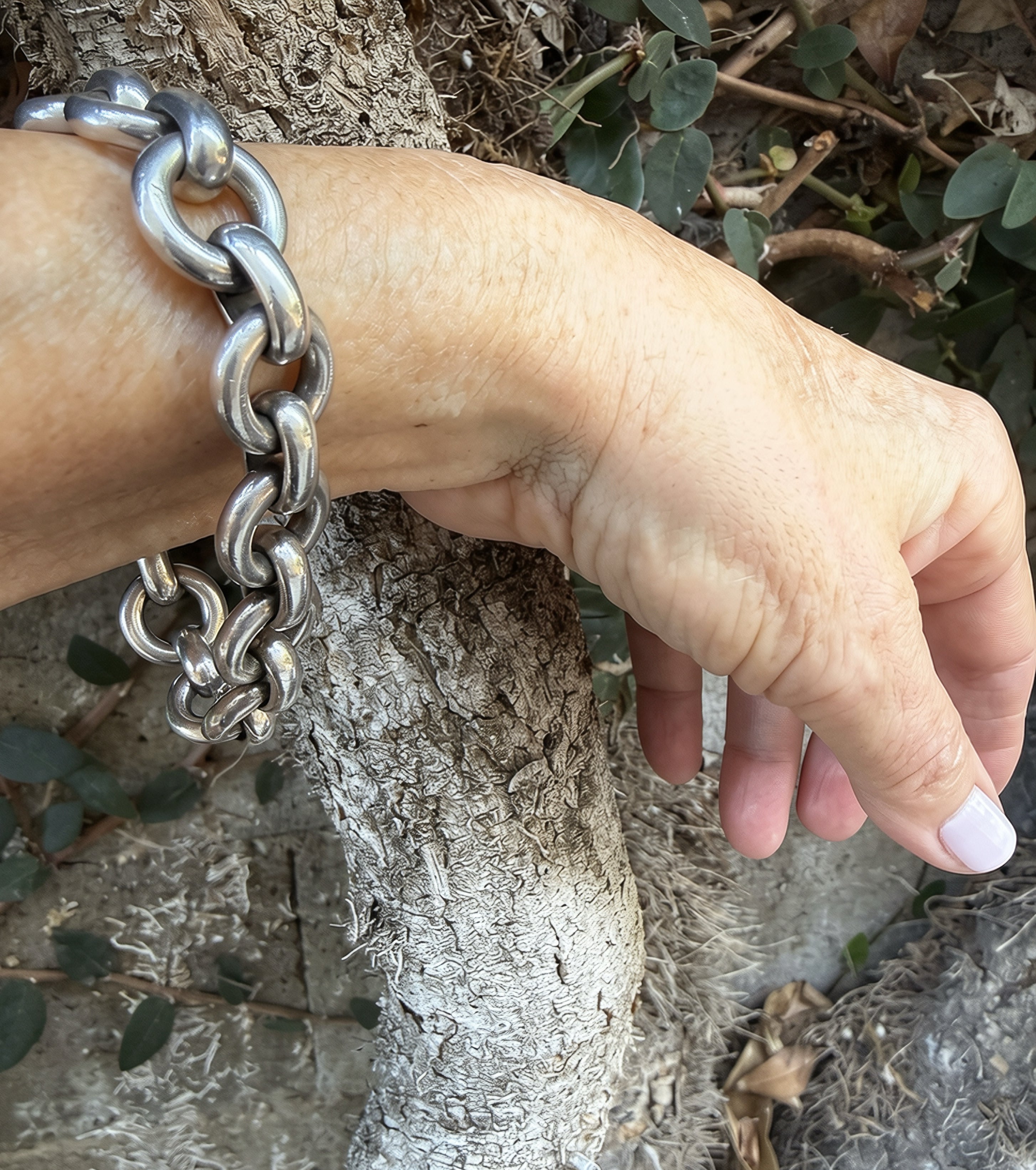 Mid-Century French Sterling Silver Bracelet