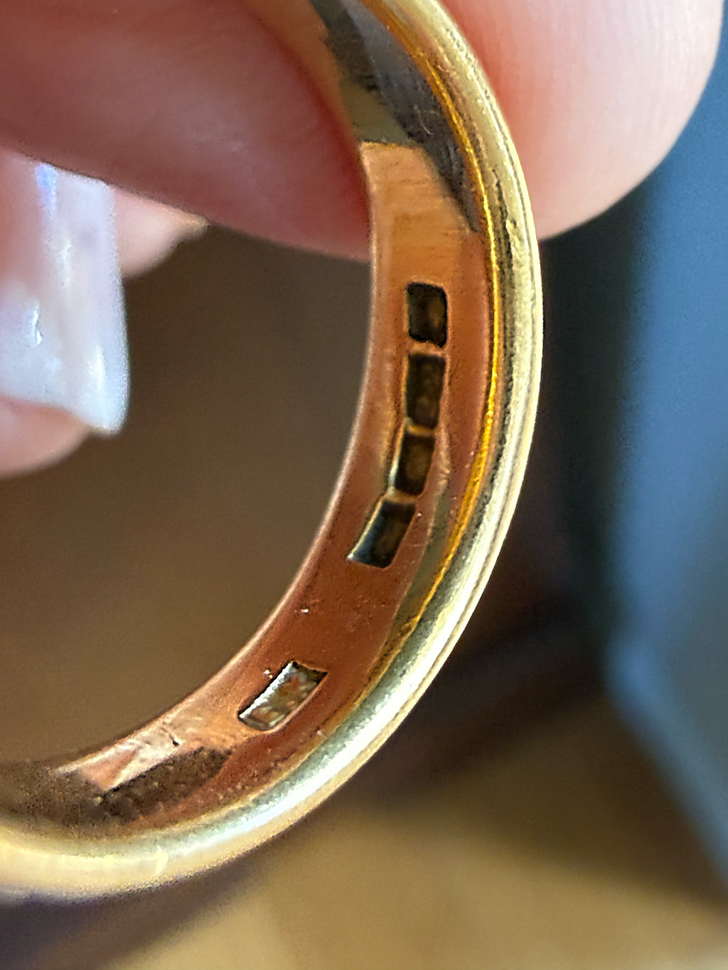 Antique 22k Floral Band