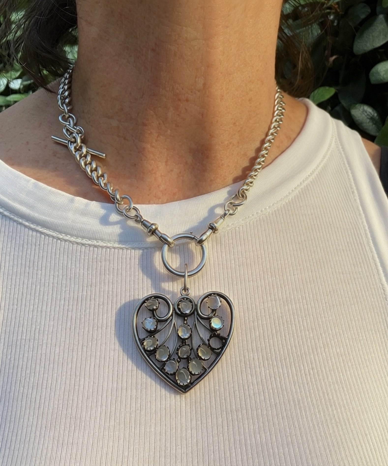 English Arts and Crafts Moonstone Pendant