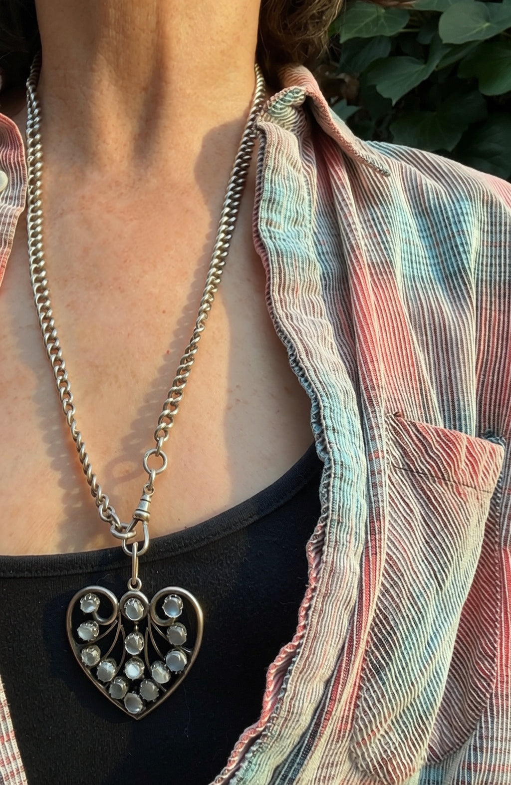 English Arts and Crafts Moonstone Pendant
