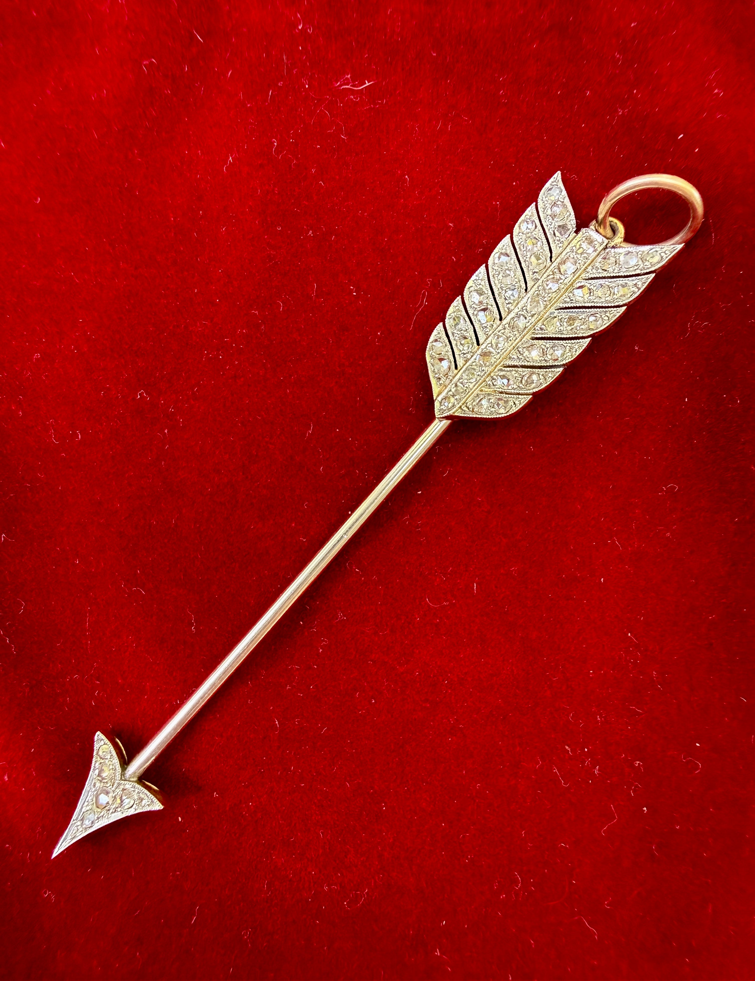 Antique Diamond Arrow Pendant