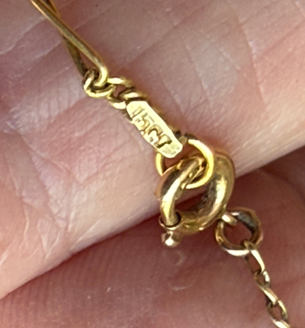 Antique 15k Fine Fancy Link Chain