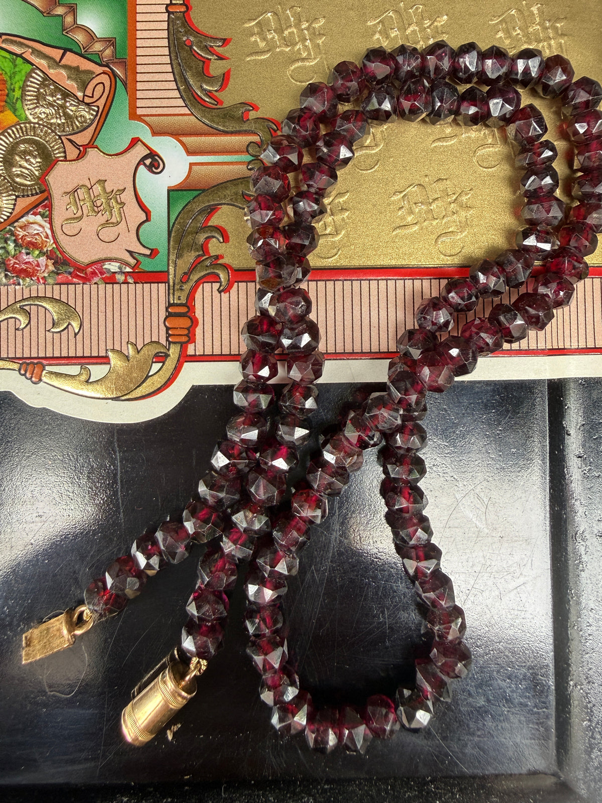 Antique Garnet Beads