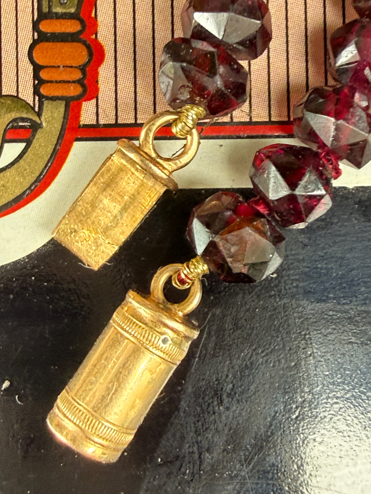 Antique Garnet Beads