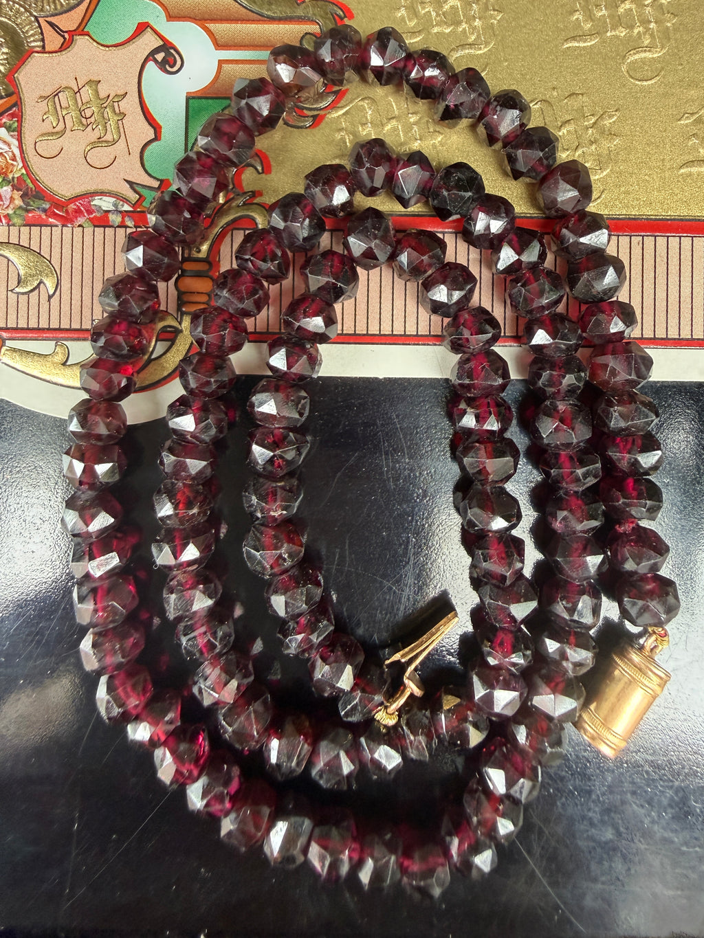 Antique Garnet Beads