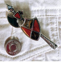 Scottish Agate Axe Brooch