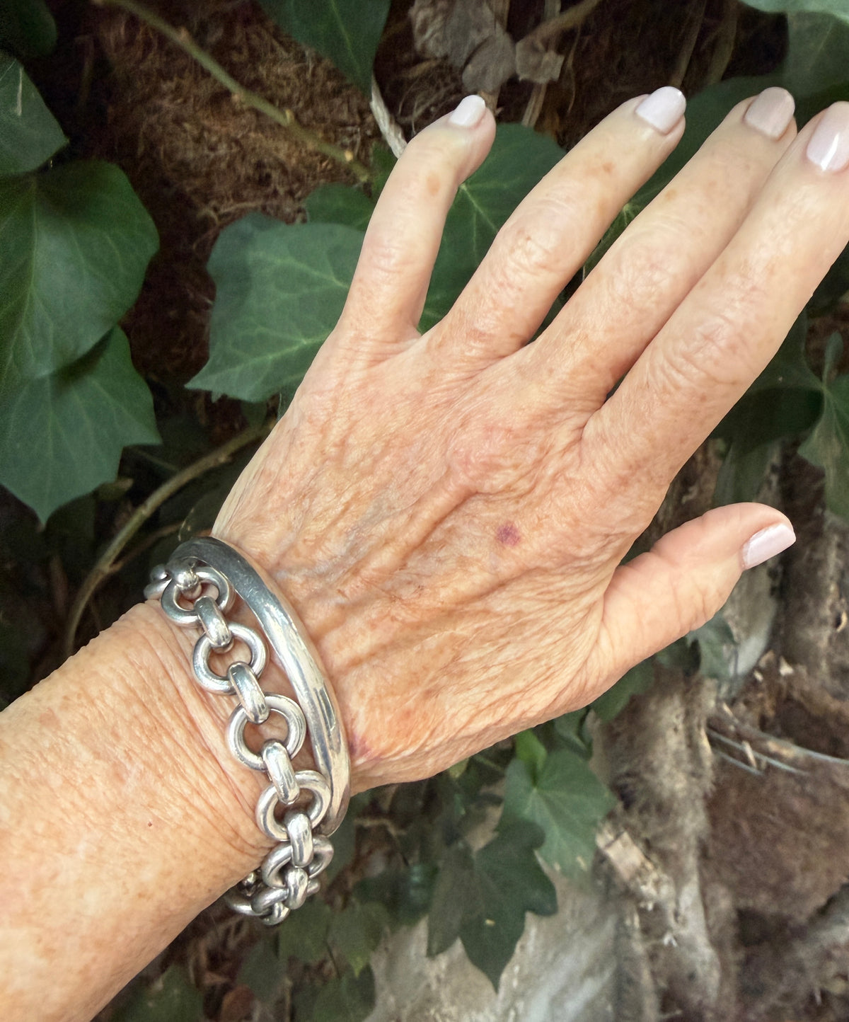 Danish Mid-Century Sterling Silver Bangle