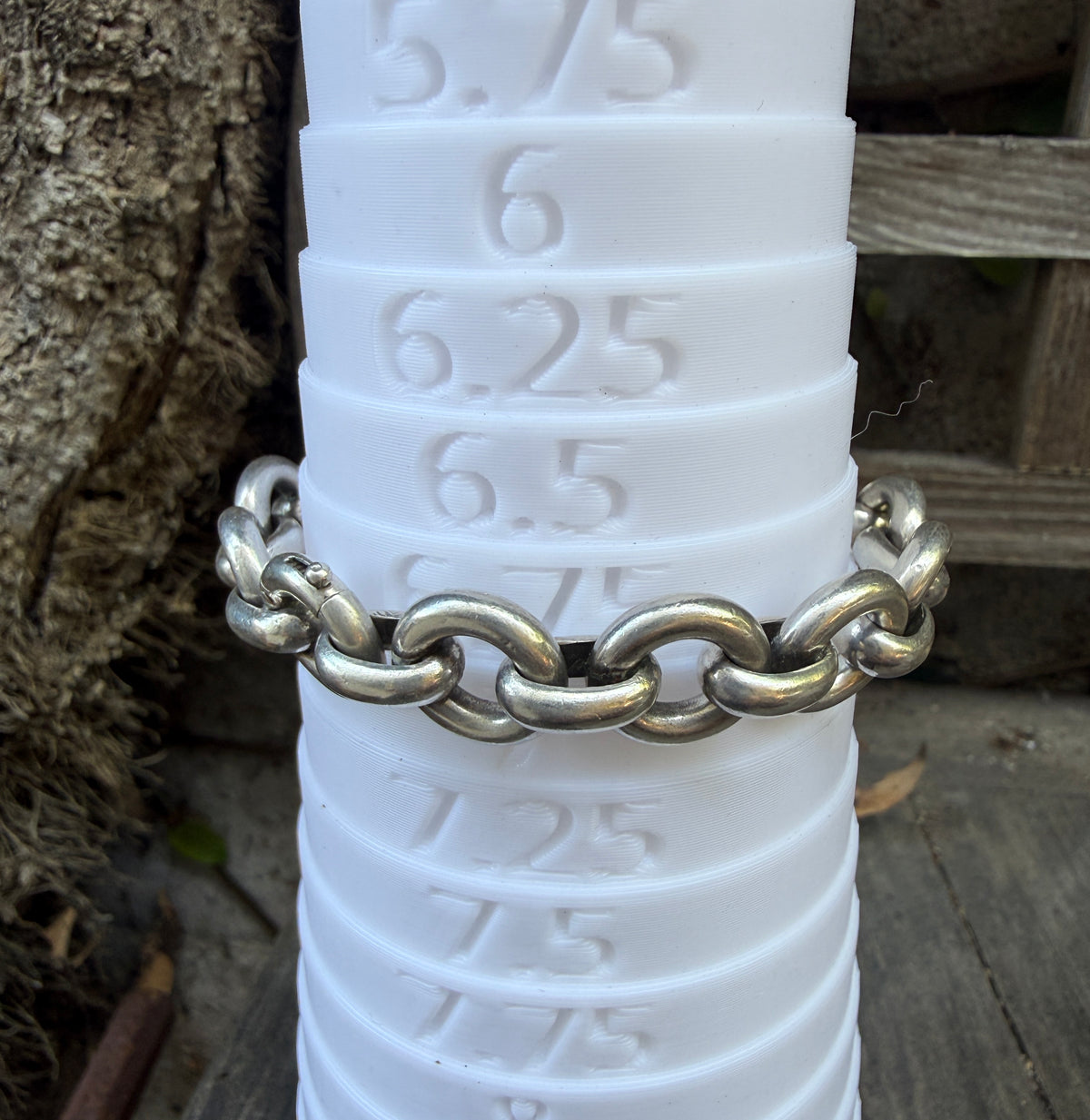 Mid-Century French Sterling Silver Bracelet