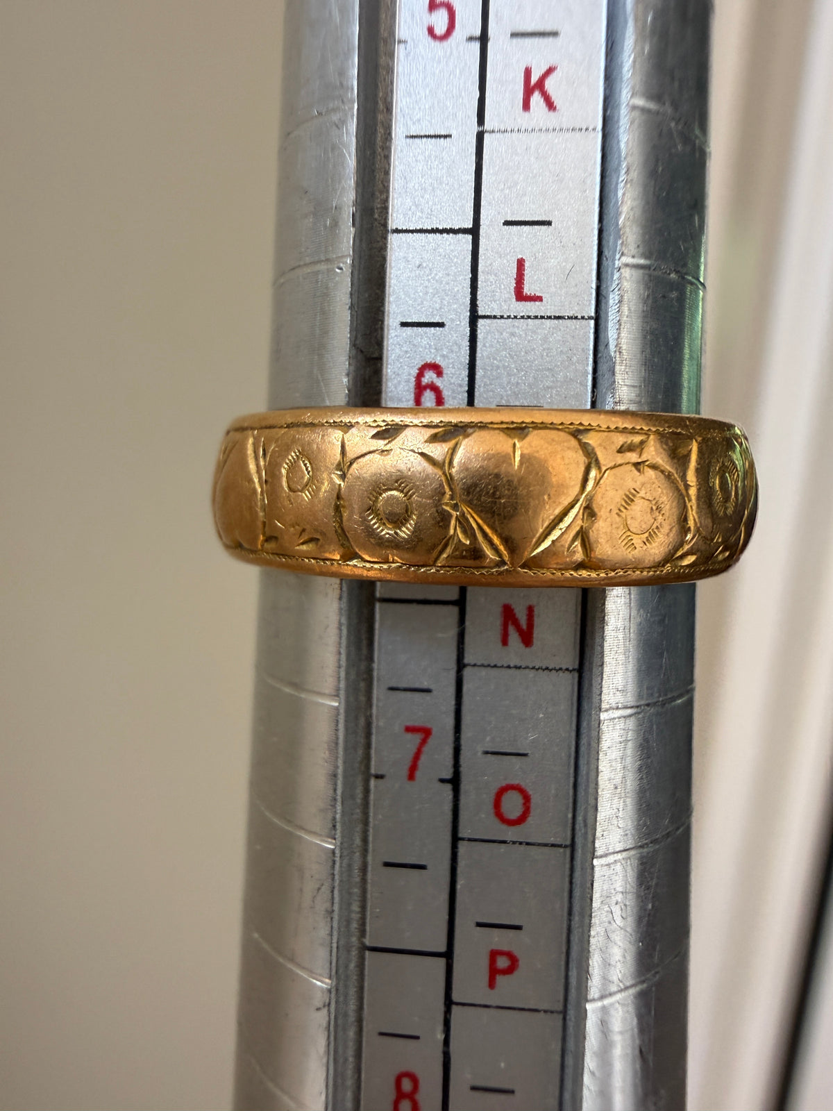 Antique 22k Floral Band