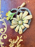 French Art Nouveau Daisy Heat Pendant