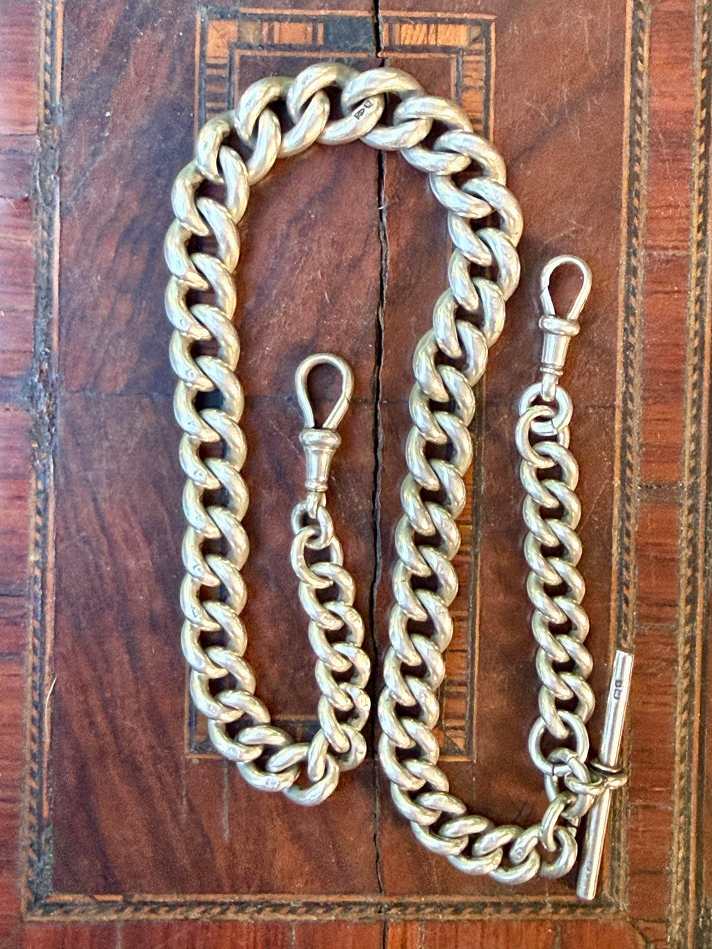 Chunky Graduated Antique Curb Watch Chain