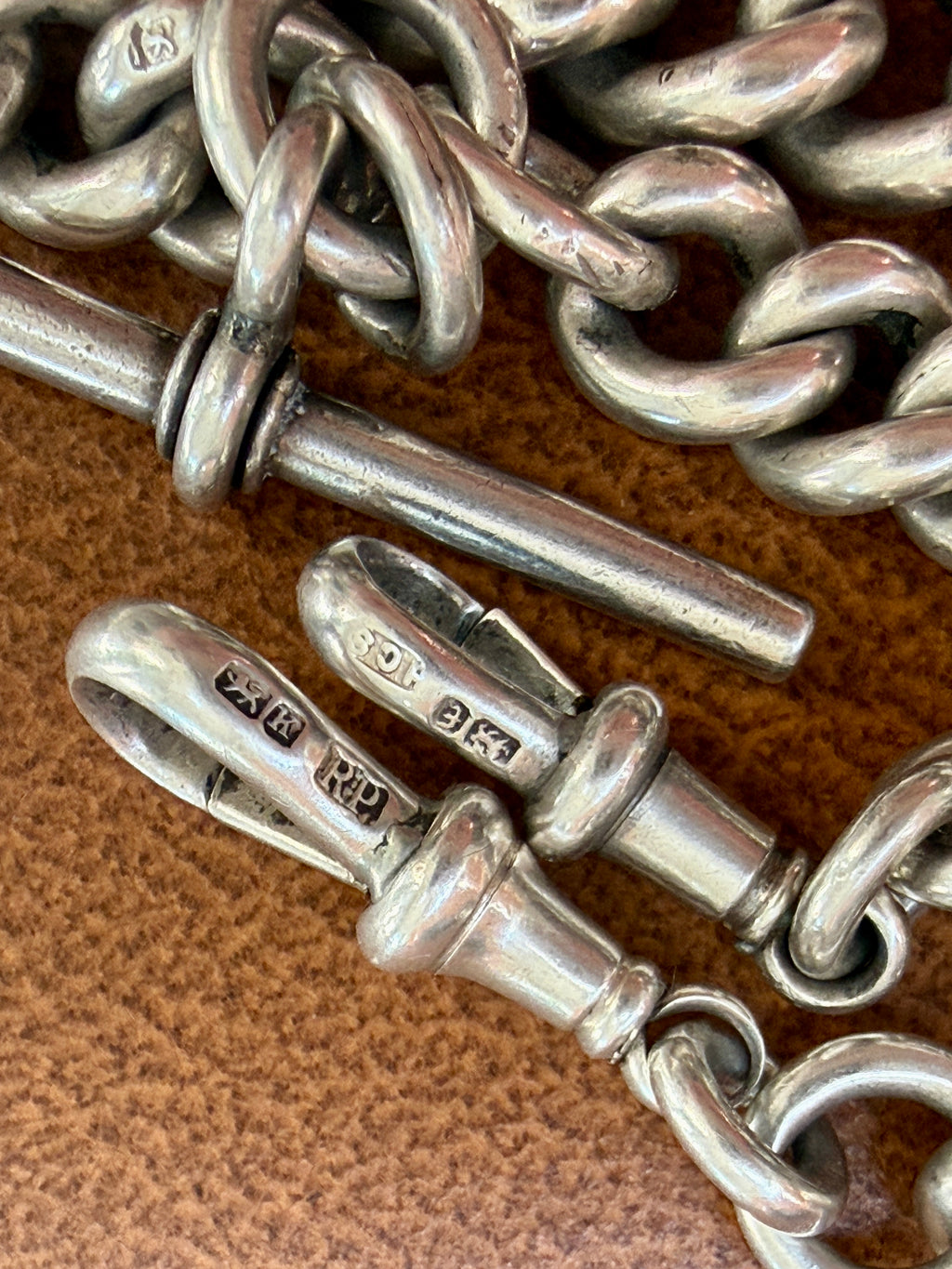 Chunky Graduated Antique Curb Watch Chain