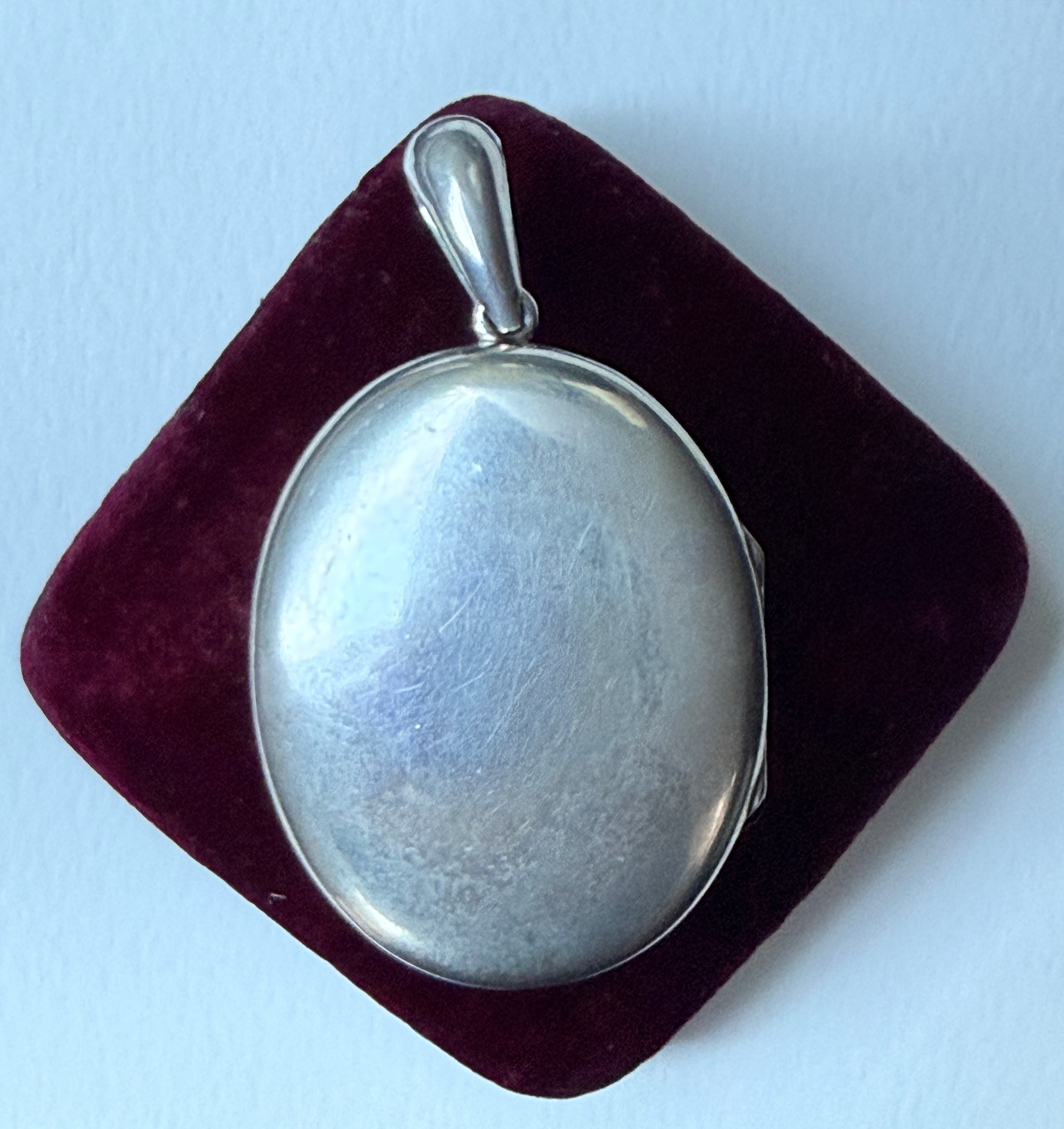 Antique Sterling Silver Buckle Locket