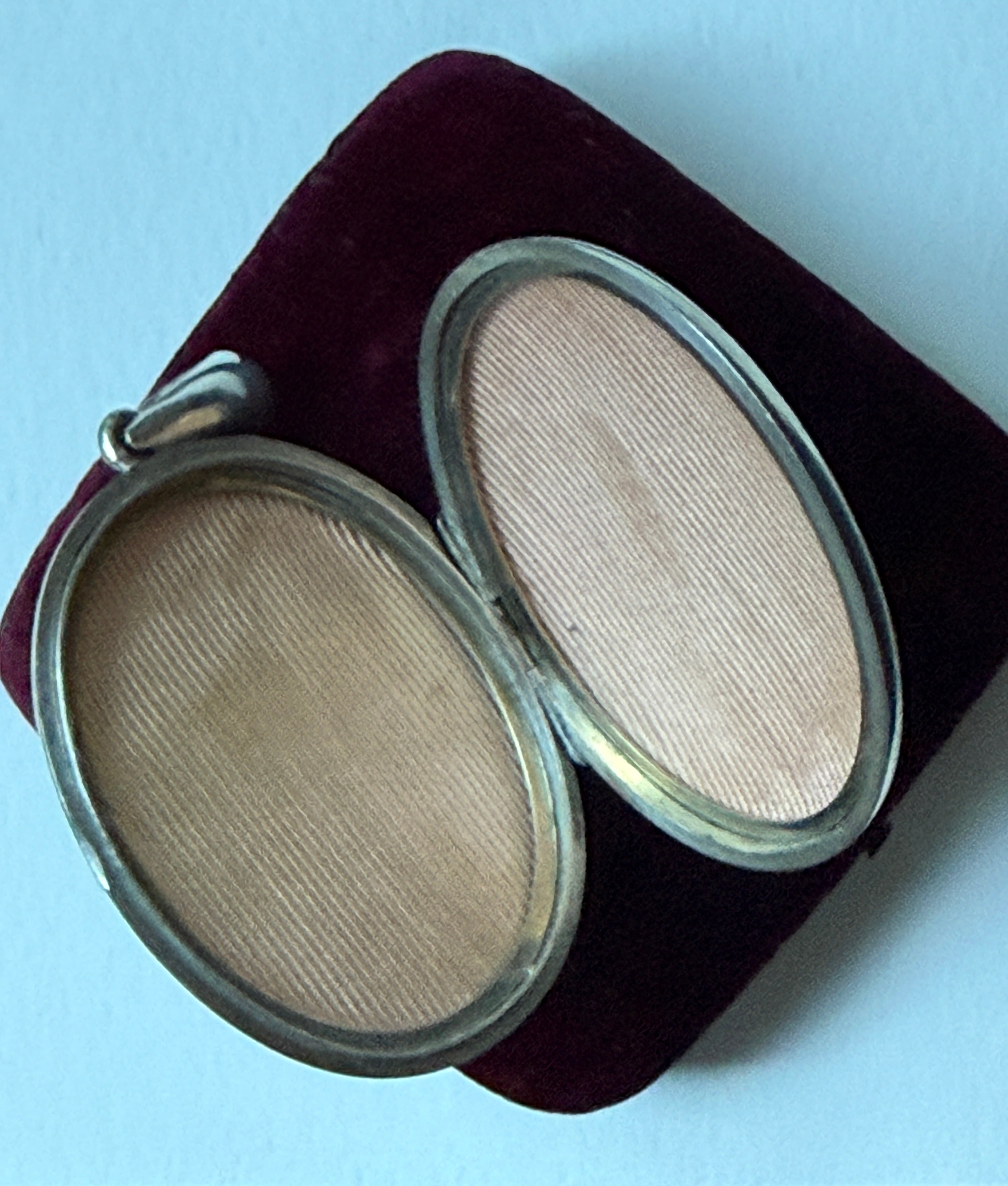 Antique Sterling Silver Buckle Locket