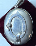 Antique Sterling Silver Buckle Locket