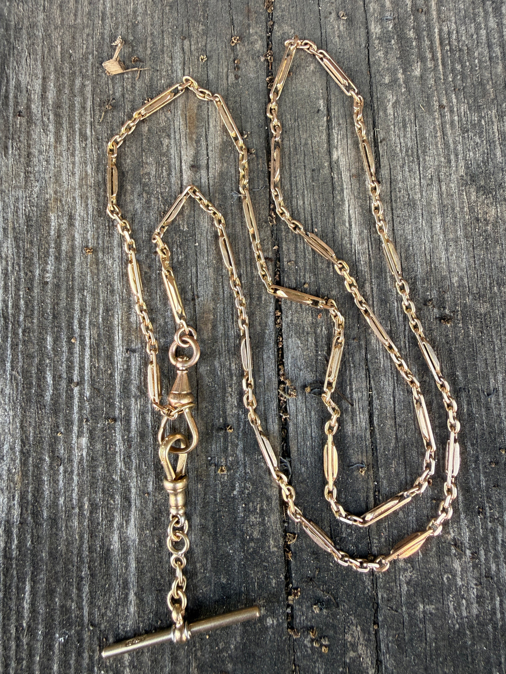 Antique 14k Fancy Link Chain