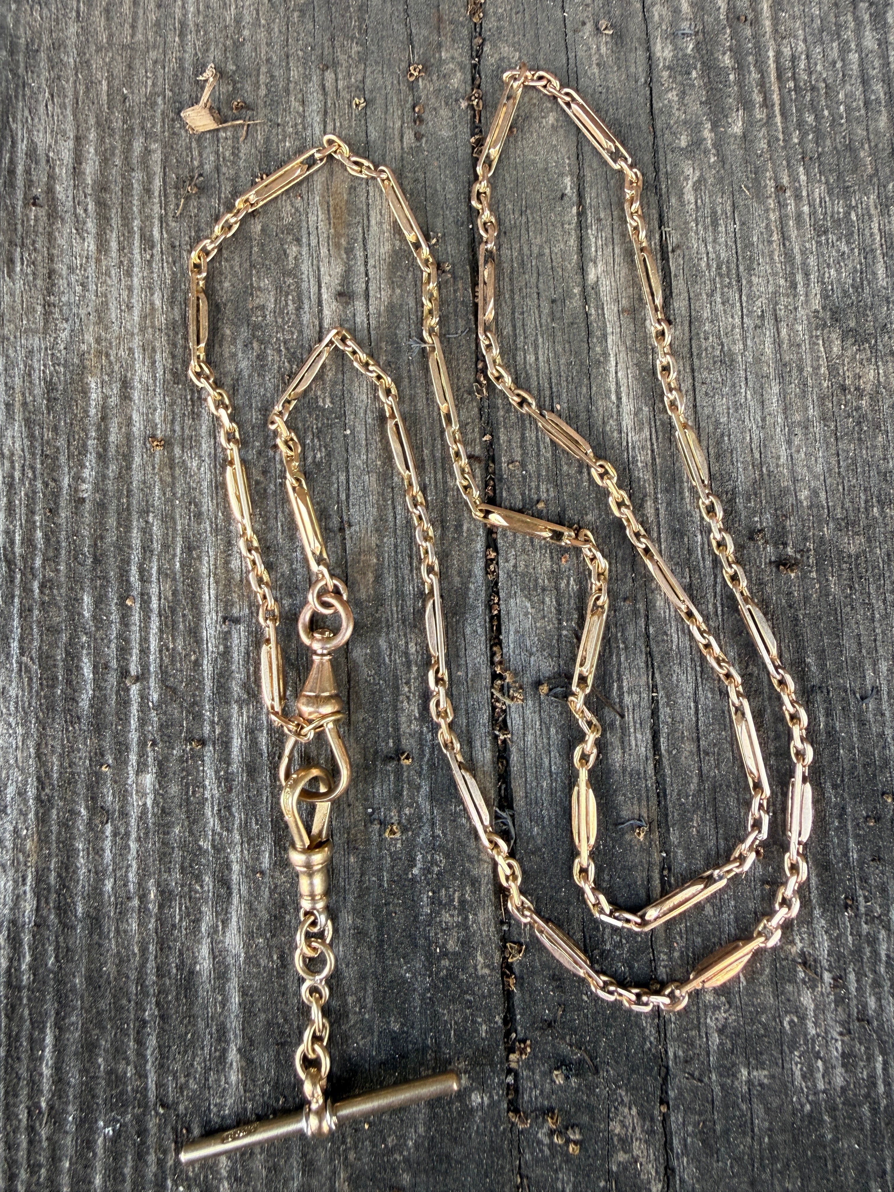 Antique 14k Fancy Link Chain