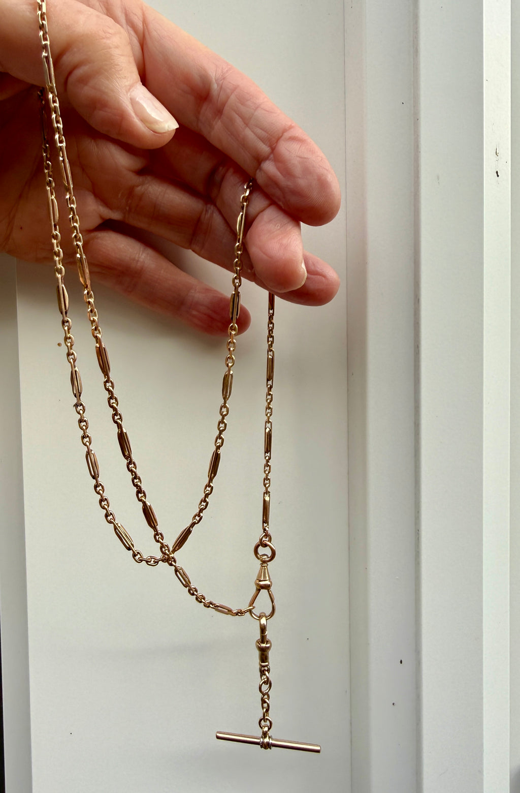 Antique 14k Fancy Link Chain