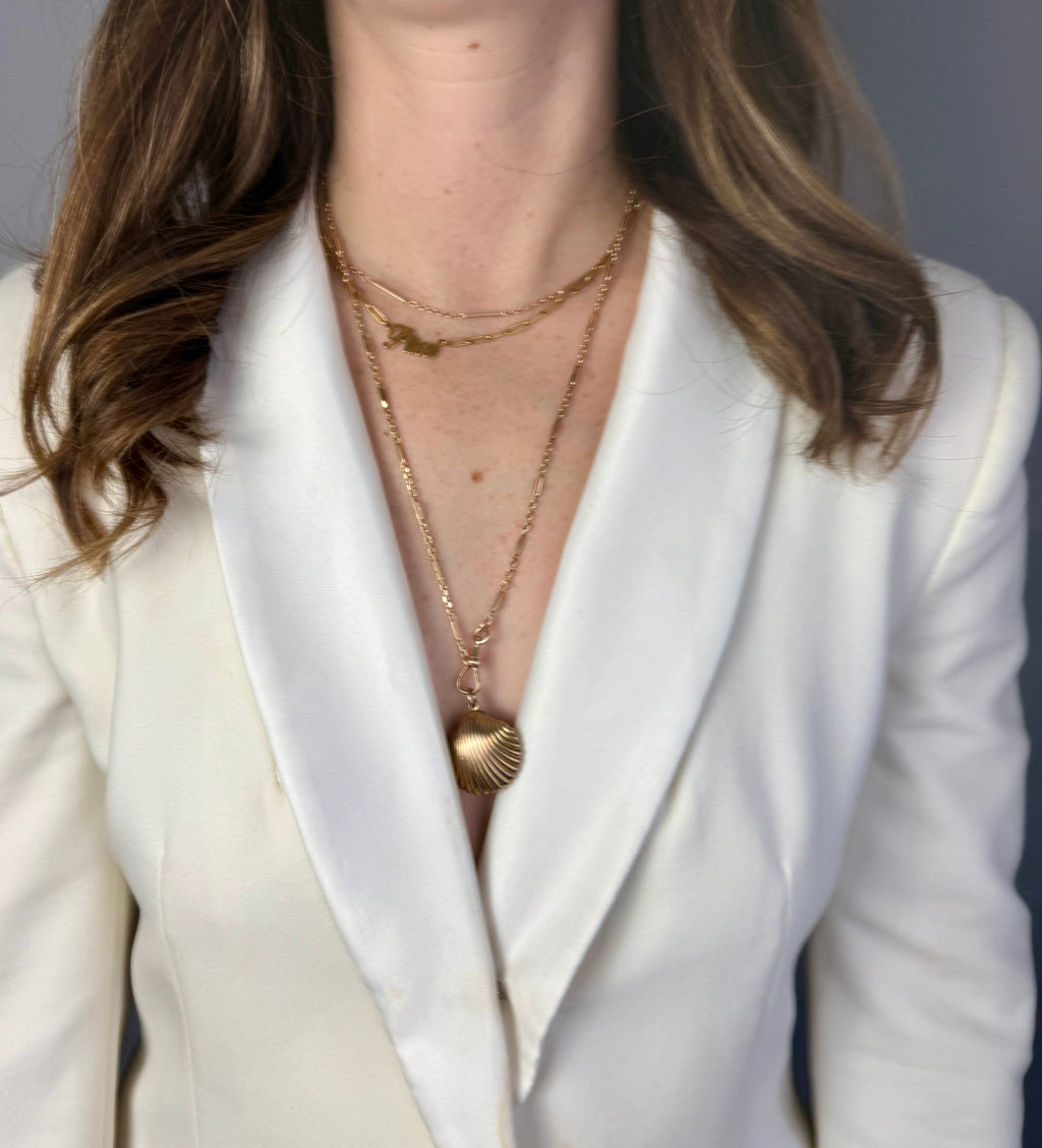 Antique 14k Fancy Link Chain