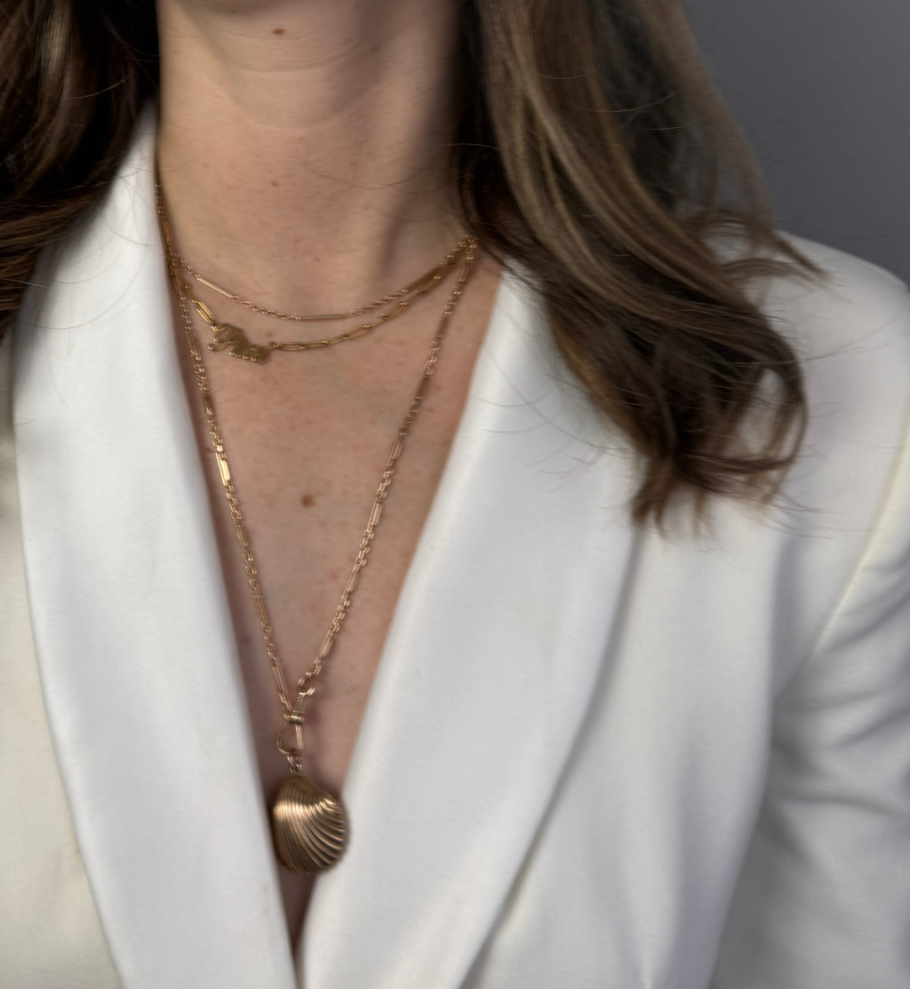 Antique 14k Fancy Link Chain