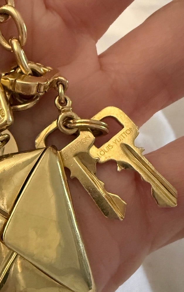 Louis Vuitton 18k Gold Set of Keys Charm