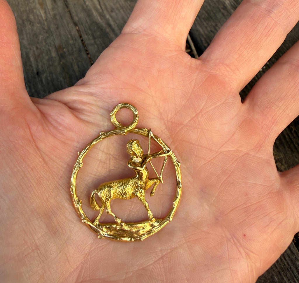 Sagittarius Zodiac Pendant by Cartier