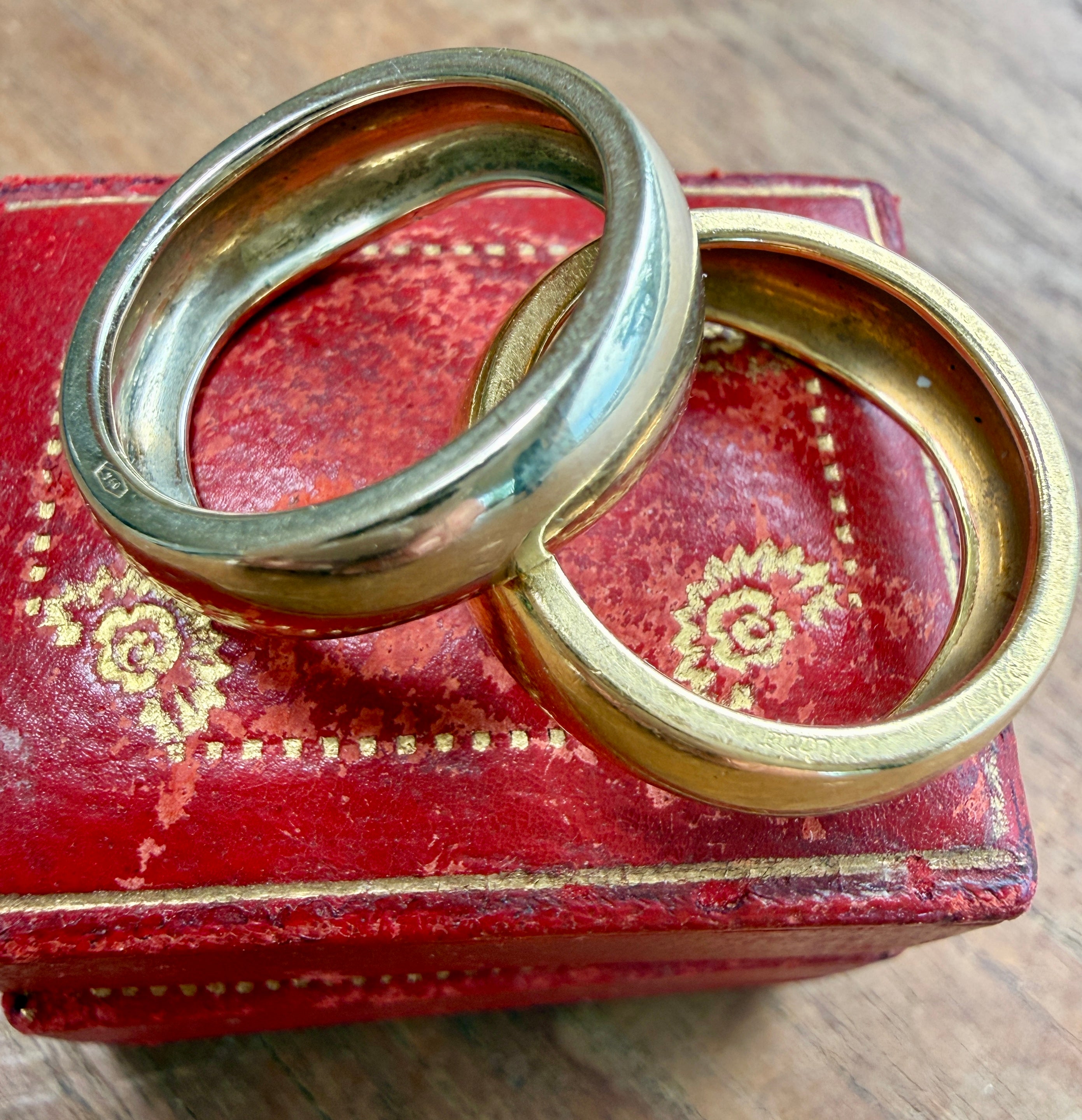 Vintage Bicolor Stacking Cartier Wave Puzzle Rings