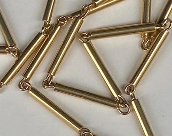 Vintage 18k Barrel Necklace
