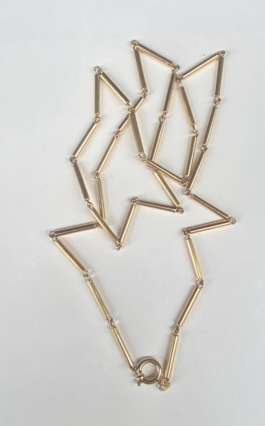 Vintage 18k Barrel Necklace